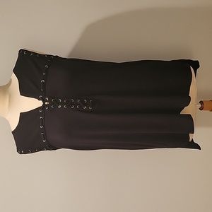 INC International Concepts Lace Up Sleeveless Tunic SZ L